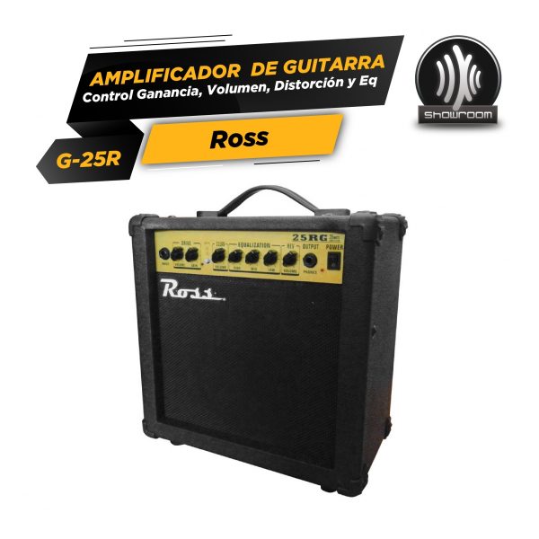 Amplificador Para Guitarra 25 Watts,8, Dist, Eq 3 Bd, Con R - Imagen 3