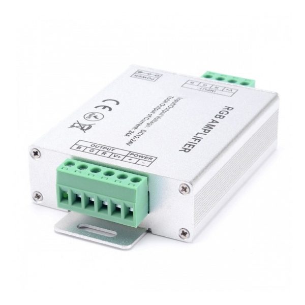 Amplificador Metálico P/Led Rgb A-24A