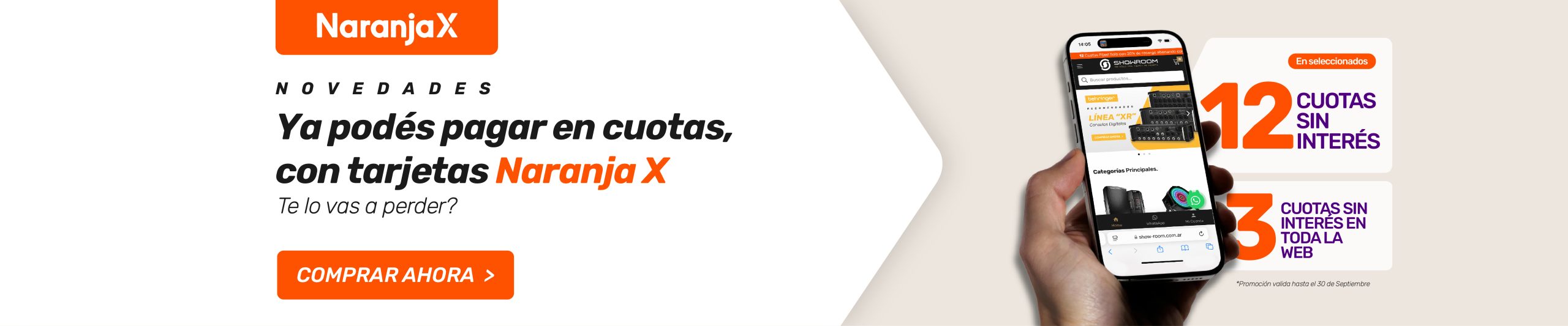 Banner Naranja X-76