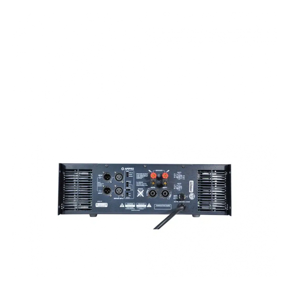 Amplificador de Potencia Analógica Tecshow Concert C:4800 - 2x1200W RMS - Imagen 2