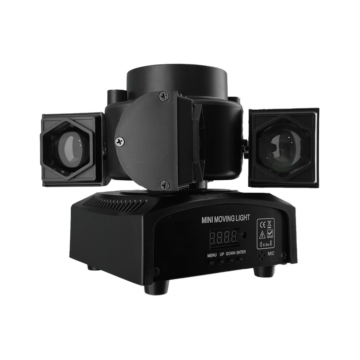 Mini Cabezal Movil Multiefecto led con laser 4 en 1 Macrolite Squad, 80w - Imagen 5