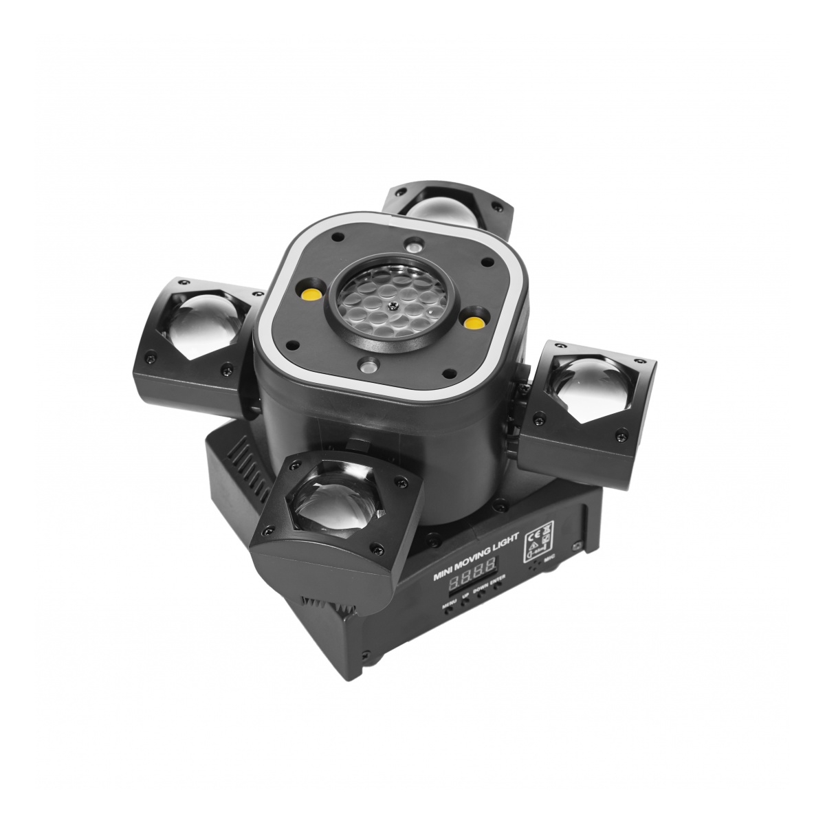 Mini Cabezal Movil Multiefecto led con laser 4 en 1 Macrolite Squad, 80w - Imagen 2