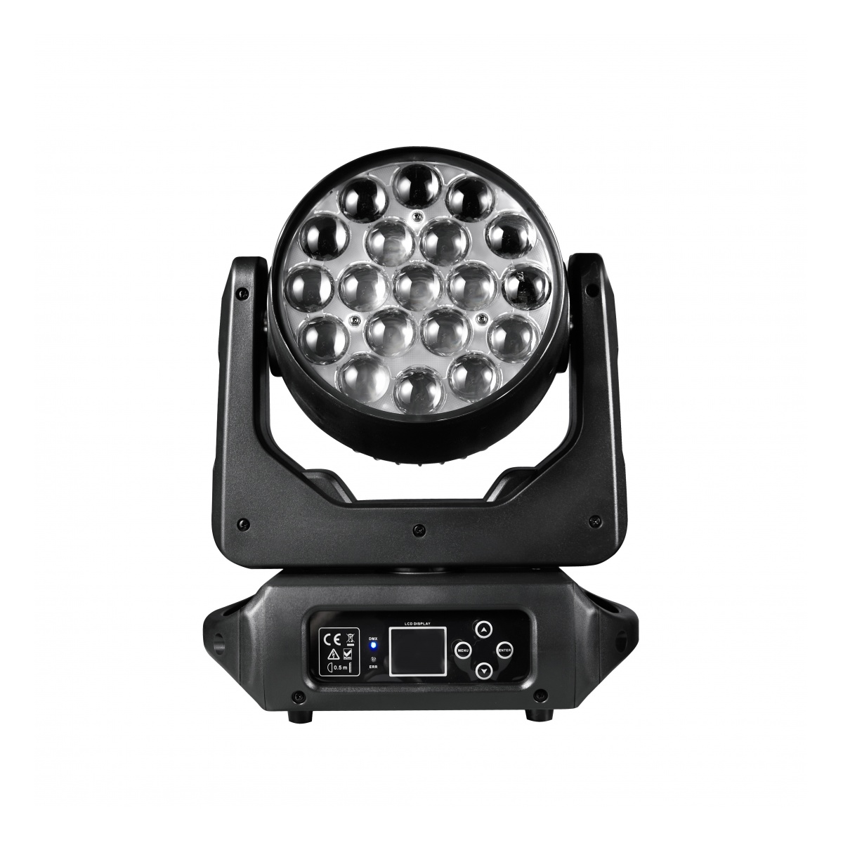 Cabezal Movil Macrolite Cristal Zoom 19x8W RGBW - Imagen 2