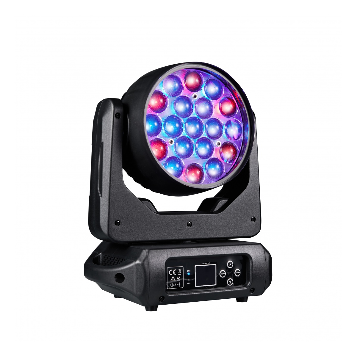 Cabezal Movil Macrolite Cristal Zoom 19x8W RGBW - Imagen 8