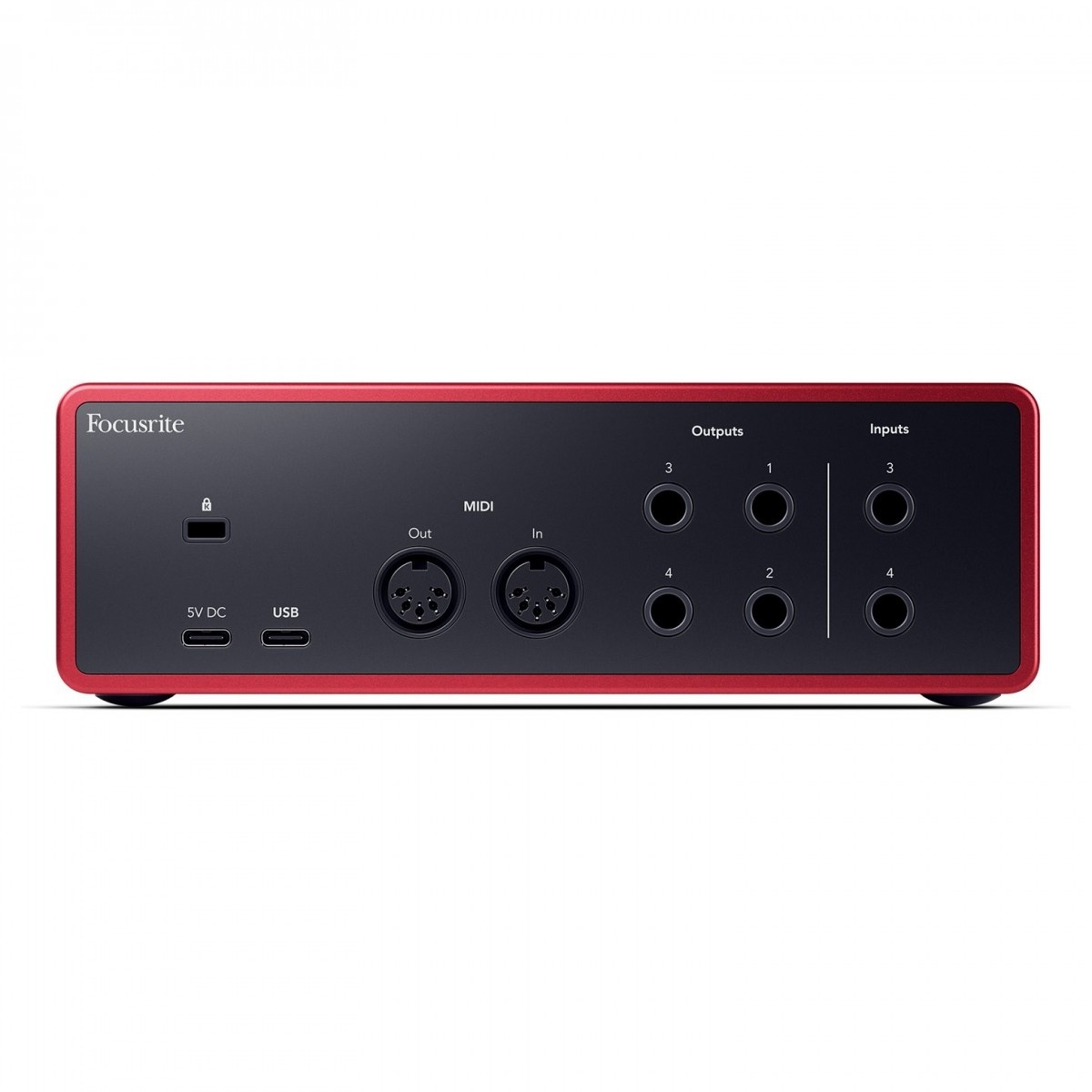 Interfaz Placa de Audio Focusrite Scarlett 4I4 4ta Gen - 4 Entradas, 4 Salidas, MIDI y USB - Imagen 2