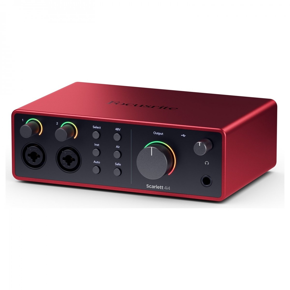 Interfaz Placa de Audio Focusrite Scarlett 4I4 4ta Gen - 4 Entradas, 4 Salidas, MIDI y USB